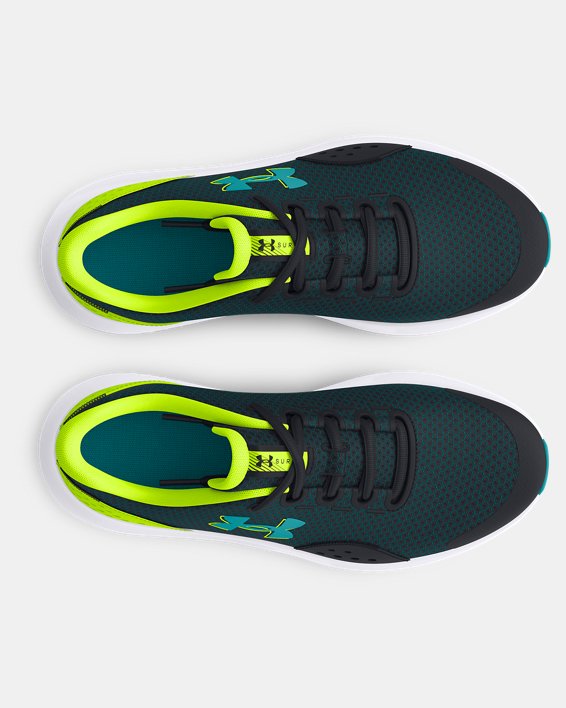Boys' Grade School UA Surge 4 Running Shoes, Black, pdpMainDesktop image number 2